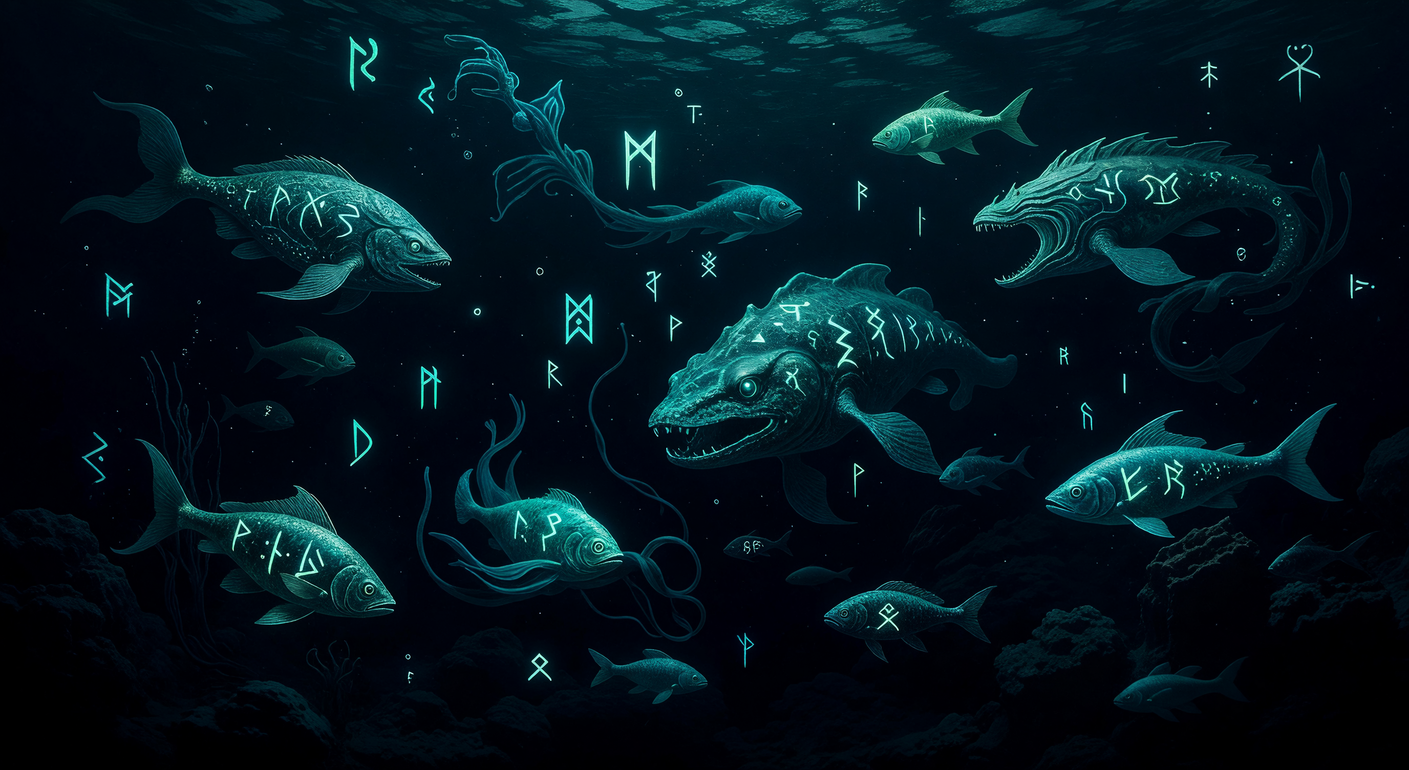 象徴的な海の生き物たち